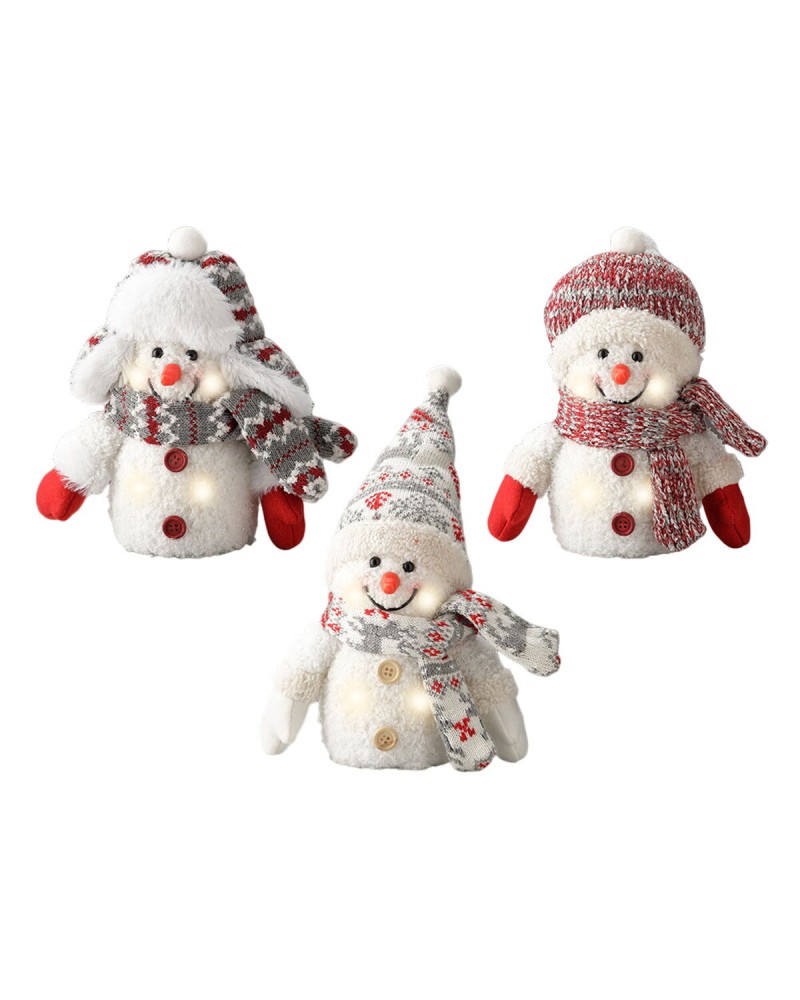 Lumineo LED Decoration: Snowman, 11 x 8 x 18 cm
